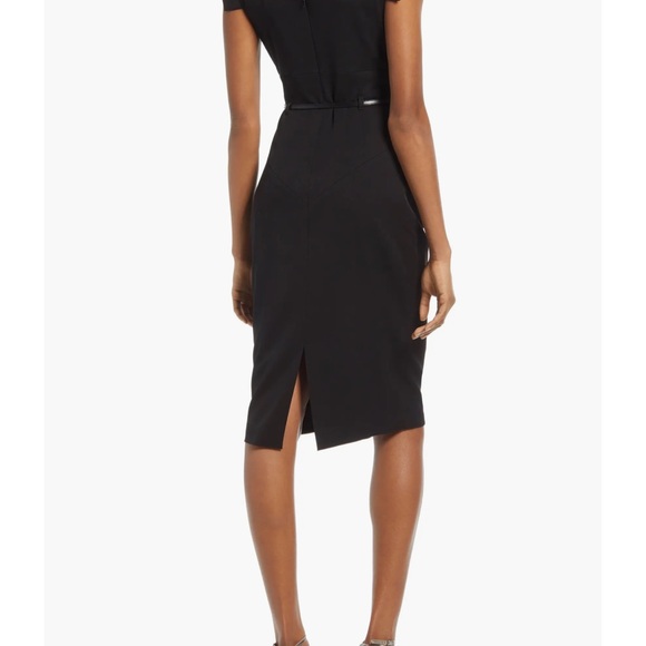 Black Halo Classic Jackie O Black Dress 10 - Picture 5 of 12